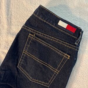 Tommy Hilfiger Dark Blue Denim Straight Legged Womens Jeans